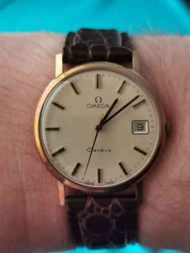 Omega geneve 9ct gold - geneve,