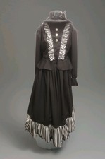 Ladies Black & White Victorian