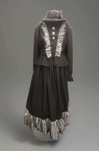 Ladies black white victorian - ladies,