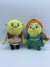 Universal Studios Shrek Small 24cm Ogre Princess Fiona And Shrek Soft Plush Toy