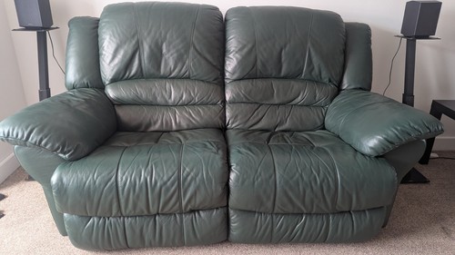 Seat leather sofa and - 2,