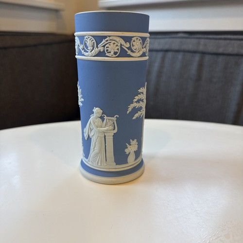 Wedgwood jasperware blue - blue, tall
