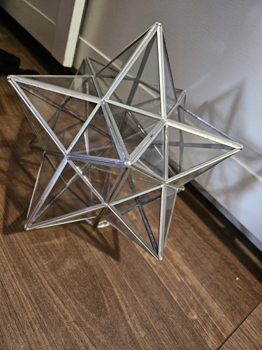 Vintage moravian star - moravian, glass