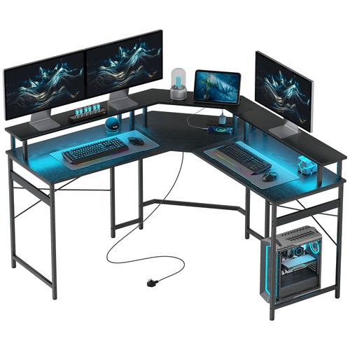 Homcom shaped desk - homcom, corner