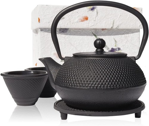 Black tetsubin teapot - black,