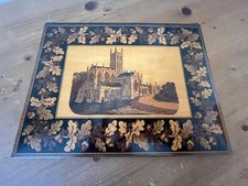 Antique tunbridge ware blotter - ware,