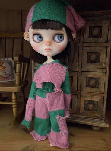 Blythe doll outfit hat - outfit,