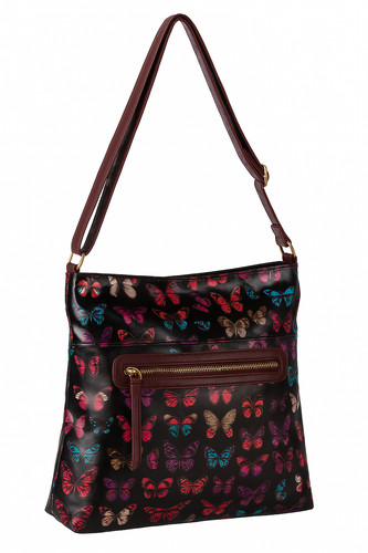 Large oilcloth crossbody - crossbody, bag