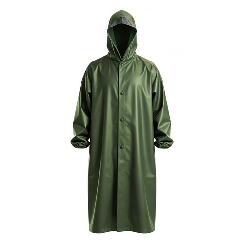 Long pvc waterproof hooded - long,