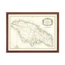 Old Map of Jamaica 1773 -