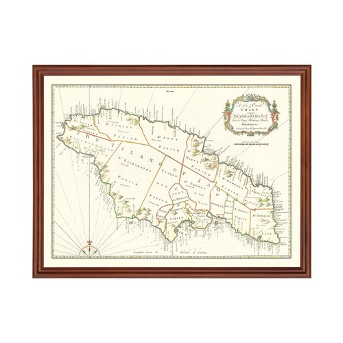 Old map jamaica 1773 - old, of