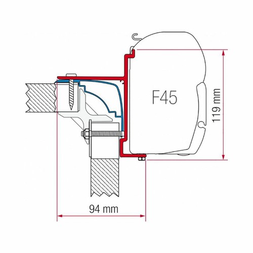 Long fiamma 390cm awning - fiamma,