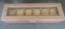 6 Grids Watch Storage Case Display Box Jewellery Organizer Holder Wooden Case