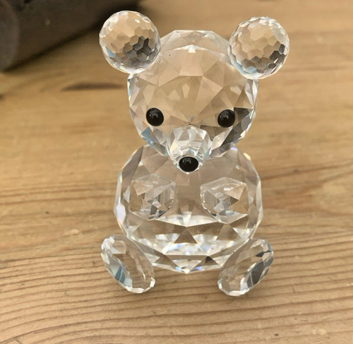Swarovski crystal glass teddy - swarovski,