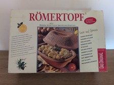 Romertopf Clay Terra Cotta Bake Roast. Tagine. Casserole.Clay Dish & Lid Inc Box