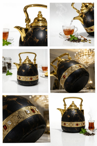 Luxury floral teapot kettle - floral,