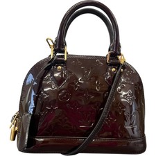 Louis Vuitton Women's Vernis Leather Alma BB Bag Brown