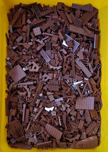 Lego reddish brown 500g bulk - 500g,