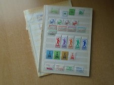 Alderney - Collection of mint packet stamps on two stock pages. See pics below.