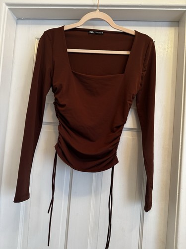 Zara chocolate brown square - zara,
