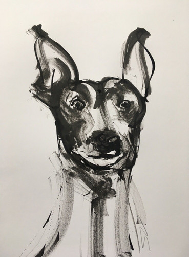 Original signed ink sketch - original,