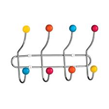 Retro Atomic Coat Hook Multi Coloured Storage Solution Furniture Metal Hangers