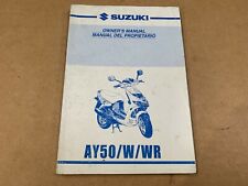 Genuine Suzuki AY50 AY50W Katana 1999 Owners Handbook Manual 99011-35E53-01S