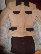 Wow! 1940s Women's Brown & Tan