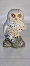 Kaiser Porcelain Germany  Model of a Snowy Owl  Matt 10 cm tall