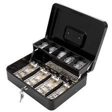 Lockable Metal Money Box With