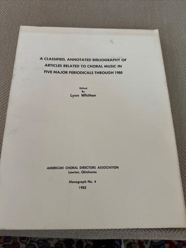 Choral music a classified - "a,