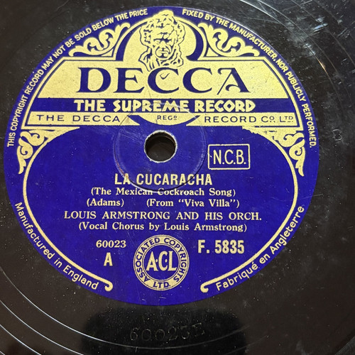 Louis armstrong cucaracha - la,