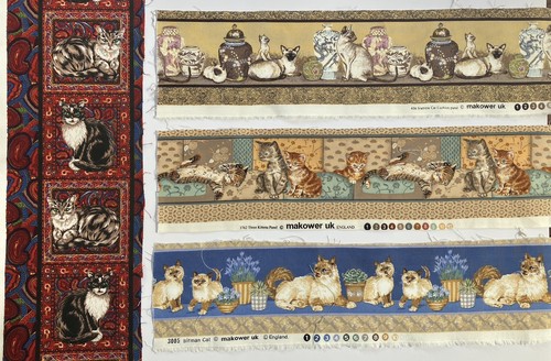 Cat quilting fabric - cat,
