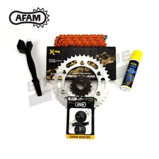 AFAM Recommended Orange Chain & Sprocket Kit fits Honda TRX250R G-K 1986-1989