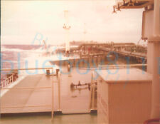 1975 photo BP Tanker co ship Mt British pioneer leaving Finnart Clyde 4.2x3.4"
