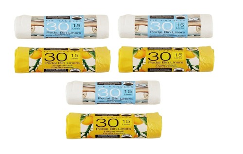 180 scented pedal bin - bin, liners