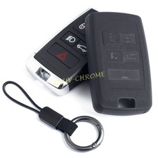 For Range Rover Evoque Velar Discovery Sport Matte Black Key Cover Chain Case