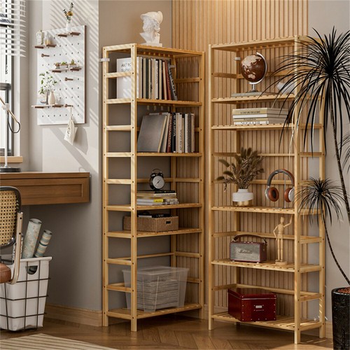 Tier bamboo bookshelf - 6-tier,