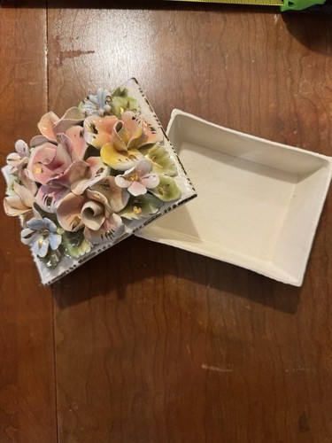 Vintage capodimonte trinket - vintage,