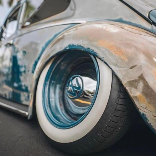 White wall tyre portawall - white,
