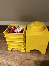 Large Genuine LEGO 1 Single Stud Storage Box Loaded With genuine LEGO