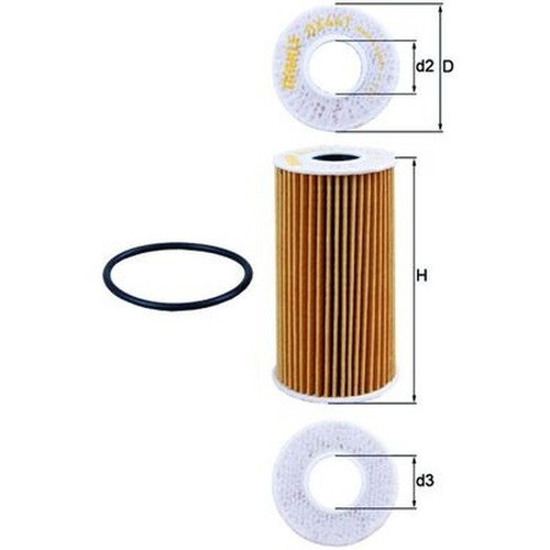 Oil filter ox441d - filter,