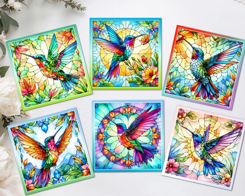 Stained glass colourful - stained,