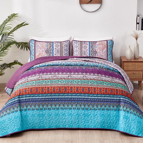 Bohemia striped bedspread - bohemia,