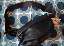 NEW Black Faux Leather Cross