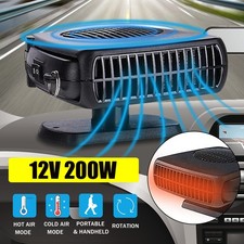 12V Car Heater Windshield Defroster Warmer 200W Anti-Fog Car Fan Defroster Mini