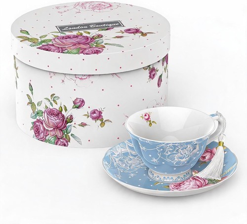 Vintage floral tea cup - vintage,