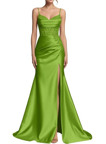 Women satin mermaid - satin, prom