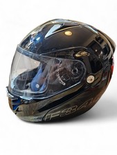 Nitro F346-1 Flip Front Modular Motorcycle Helmet Black Size L with Bag