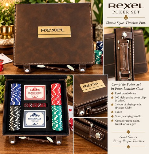Rexel poker set - chips, faux